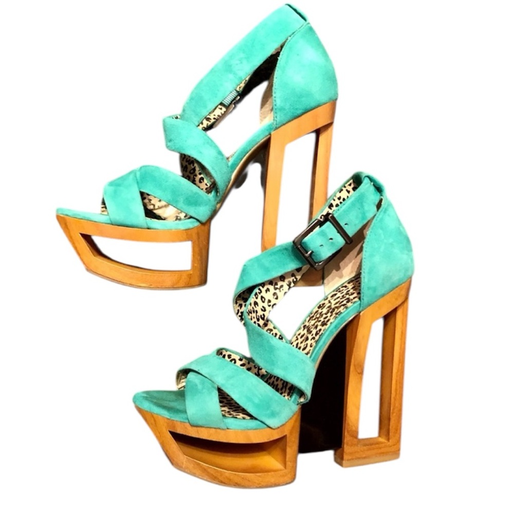 Jessica Simpson suede platform wedges